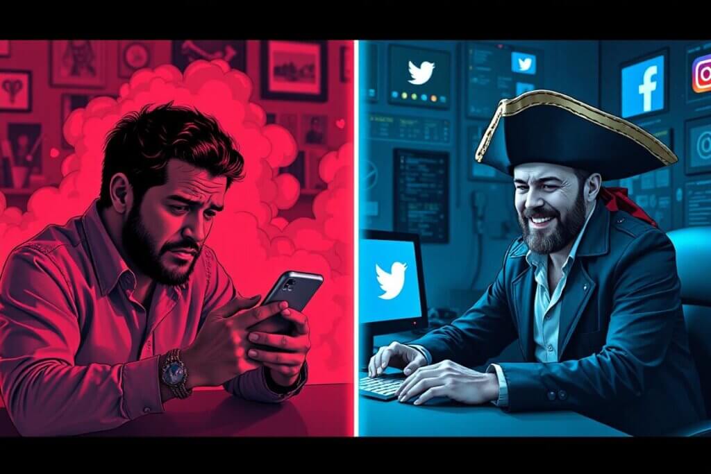 A comparison of manual posting versus using AI social media schedulers.