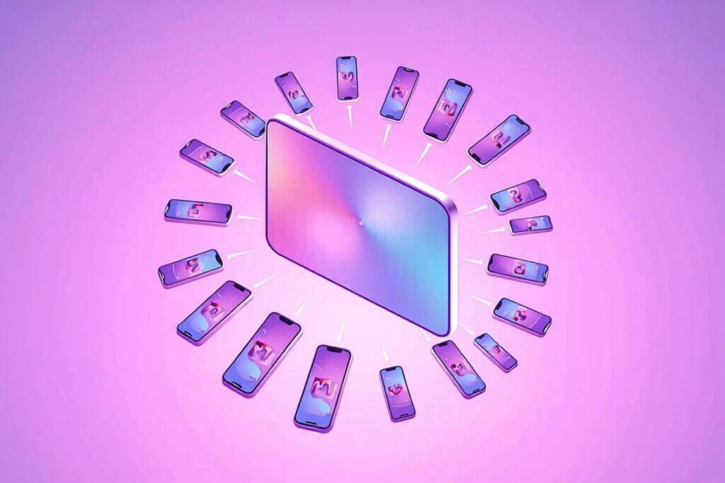 An AI machine turning one long video reel into many vertical smartphone clips.