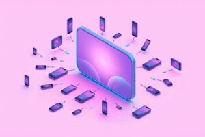 An AI machine turning one long video reel into many vertical smartphone clips.